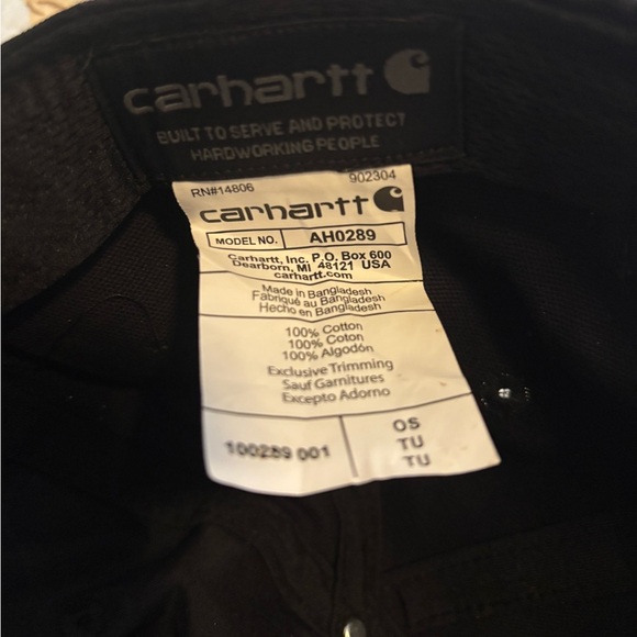 Carhartt Classic Black Cap - Picture 3 of 3